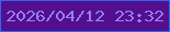 文字の大きさ：3、枠の色：2d67f2、背景の色：530f8c、文字の色：967ef8 無料ブログパーツのブログ時計