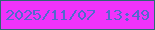 文字の大きさ：2、枠の色：2d6873、背景の色：f033fa、文字の色：5269ce 無料ブログパーツのブログ時計