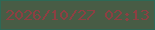 文字の大きさ：4、枠の色：2d6956、背景の色：485c45、文字の色：8d3f42 無料ブログパーツのブログ時計