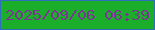 文字の大きさ：3、枠の色：2d6fba、背景の色：1aae2b、文字の色：7d3593 無料ブログパーツのブログ時計