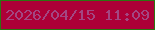 文字の大きさ：3、枠の色：2d7411、背景の色：ad0037、文字の色：a34782 無料ブログパーツのブログ時計