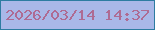 文字の大きさ：4、枠の色：2d7ca1、背景の色：a9b8e8、文字の色：ae6b93 無料ブログパーツのブログ時計