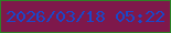 文字の大きさ：2、枠の色：2d8026、背景の色：7e184b、文字の色：1a47c9 無料ブログパーツのブログ時計