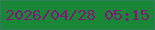文字の大きさ：1、枠の色：2d805a、背景の色：198735、文字の色：7f187a 無料ブログパーツのブログ時計