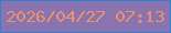 文字の大きさ：2、枠の色：2d82d3、背景の色：8974b0、文字の色：ec916e 無料ブログパーツのブログ時計