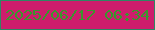 文字の大きさ：5、枠の色：2d8763、背景の色：cd1d6c、文字の色：3a962d 無料ブログパーツのブログ時計