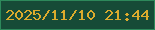 文字の大きさ：4、枠の色：2d895b、背景の色：164b37、文字の色：dcab2d 無料ブログパーツのブログ時計