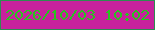 文字の大きさ：5、枠の色：2d8b51、背景の色：c7219d、文字の色：28c320 無料ブログパーツのブログ時計