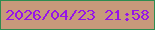 文字の大きさ：5、枠の色：2d8c50、背景の色：c7997b、文字の色：9613e9 無料ブログパーツのブログ時計
