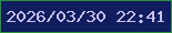 文字の大きさ：1、枠の色：2d8f3d、背景の色：101d5f、文字の色：c9c2f0 無料ブログパーツのブログ時計