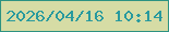 文字の大きさ：3、枠の色：2d9282、背景の色：d6dca5、文字の色：299a9e 無料ブログパーツのブログ時計