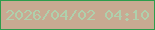 文字の大きさ：1、枠の色：2d9d4c、背景の色：c8aa92、文字の色：afd0ac 無料ブログパーツのブログ時計