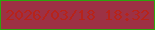 文字の大きさ：5、枠の色：2da40d、背景の色：9d3144、文字の色：b7231a 無料ブログパーツのブログ時計