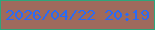 文字の大きさ：1、枠の色：2da67c、背景の色：9e6a5d、文字の色：2a6af5 無料ブログパーツのブログ時計