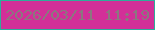 文字の大きさ：5、枠の色：2dad9a、背景の色：d22f98、文字の色：8b777f 無料ブログパーツのブログ時計