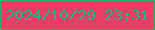文字の大きさ：4、枠の色：2daf6a、背景の色：e93f65、文字の色：10b97e 無料ブログパーツのブログ時計
