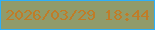 文字の大きさ：2、枠の色：2daff8、背景の色：909b6a、文字の色：c07c27 無料ブログパーツのブログ時計