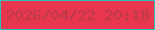 文字の大きさ：1、枠の色：2dc0b8、背景の色：e7364d、文字の色：b93b4c 無料ブログパーツのブログ時計