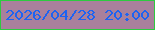 文字の大きさ：1、枠の色：2dca40、背景の色：a9809c、文字の色：1e63f2 無料ブログパーツのブログ時計