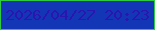文字の大きさ：1、枠の色：2dcb3f、背景の色：1336b7、文字の色：2b15af 無料ブログパーツのブログ時計
