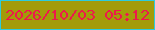 文字の大きさ：2、枠の色：2dcbdc、背景の色：a39b09、文字の色：ed194c 無料ブログパーツのブログ時計