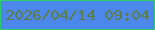 文字の大きさ：2、枠の色：2dcd6a、背景の色：4c88ec、文字の色：5d7d41 無料ブログパーツのブログ時計