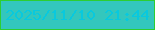 文字の大きさ：4、枠の色：2dce32、背景の色：33c7bd、文字の色：09c9de 無料ブログパーツのブログ時計