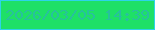文字の大きさ：3、枠の色：2dd3e9、背景の色：1ee067、文字の色：27c19d 無料ブログパーツのブログ時計