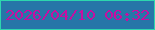 文字の大きさ：1、枠の色：2dd7ae、背景の色：2676a8、文字の色：c50fa1 無料ブログパーツのブログ時計