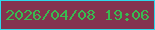 文字の大きさ：2、枠の色：2dd8eb、背景の色：84324f、文字の色：39ba50 無料ブログパーツのブログ時計