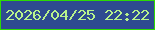 文字の大きさ：1、枠の色：2dda04、背景の色：2e4b90、文字の色：b8f38c 無料ブログパーツのブログ時計