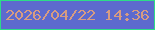 文字の大きさ：1、枠の色：2ddc88、背景の色：5d6ace、文字の色：d79c82 無料ブログパーツのブログ時計