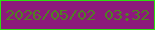 文字の大きさ：5、枠の色：2dde11、背景の色：8c1a7b、文字の色：508023 無料ブログパーツのブログ時計
