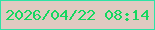 文字の大きさ：1、枠の色：2de3a5、背景の色：dfcac1、文字の色：15d760 無料ブログパーツのブログ時計
