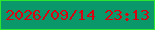文字の大きさ：1、枠の色：2de630、背景の色：0a986a、文字の色：da0312 無料ブログパーツのブログ時計