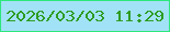 文字の大きさ：2、枠の色：2de77c、背景の色：a2e2f6、文字の色：2e9c22 無料ブログパーツのブログ時計