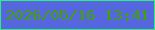 文字の大きさ：3、枠の色：2dee7b、背景の色：5566df、文字の色：41a208 無料ブログパーツのブログ時計