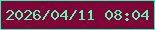 文字の大きさ：2、枠の色：2df6b1、背景の色：7f0538、文字の色：54feb2 無料ブログパーツのブログ時計