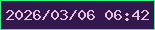 文字の大きさ：5、枠の色：2df987、背景の色：351750、文字の色：e9c2da 無料ブログパーツのブログ時計