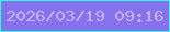 文字の大きさ：3、枠の色：2dfbf8、背景の色：8573ee、文字の色：cbb0f8 無料ブログパーツのブログ時計