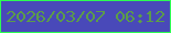 文字の大きさ：1、枠の色：2dfc52、背景の色：4949b9、文字の色：5c9c49 無料ブログパーツのブログ時計