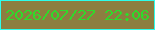 文字の大きさ：3、枠の色：2dfdeb、背景の色：8c7e40、文字の色：2fdb2a 無料ブログパーツのブログ時計
