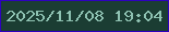 文字の大きさ：5、枠の色：2e01be、背景の色：1b3d33、文字の色：8ec2b2 無料ブログパーツのブログ時計