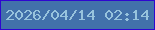 文字の大きさ：4、枠の色：2e06d0、背景の色：4271aa、文字の色：97c3dd 無料ブログパーツのブログ時計