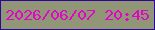 文字の大きさ：5、枠の色：2e079a、背景の色：919677、文字の色：df05c9 無料ブログパーツのブログ時計