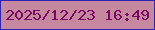 文字の大きさ：1、枠の色：2e24b6、背景の色：c5889e、文字の色：7a0764 無料ブログパーツのブログ時計