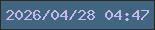 文字の大きさ：1、枠の色：2e2c1c、背景の色：416682、文字の色：c7b8e8 無料ブログパーツのブログ時計