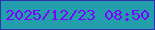 文字の大きさ：2、枠の色：2e32ad、背景の色：239ead、文字の色：7c00fe 無料ブログパーツのブログ時計
