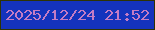 文字の大きさ：2、枠の色：2e3403、背景の色：1433bd、文字の色：c47cc4 無料ブログパーツのブログ時計