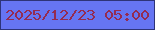 文字の大きさ：4、枠の色：2e3479、背景の色：6675f3、文字の色：942b52 無料ブログパーツのブログ時計